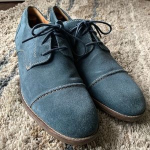 Clarks Blue Suede Cap Toe